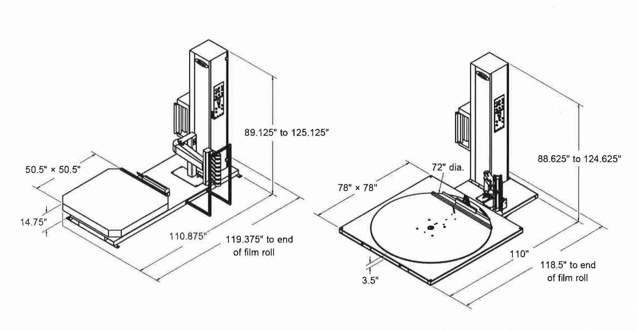 ARPAC Power Automatic Pallet Stretch Wrapper